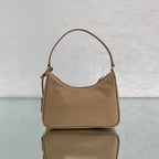 Prada Re-Edition 2005 Saffiano Leather Bag Beige For Women, Women’s Bags 8.6in/22cm