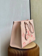 Louis Vuitton By The Pool OnTheGo MM Bag 35cm Monogram Empreinte Canvas Leather Spring/Summer Collection M45717 Rosebud