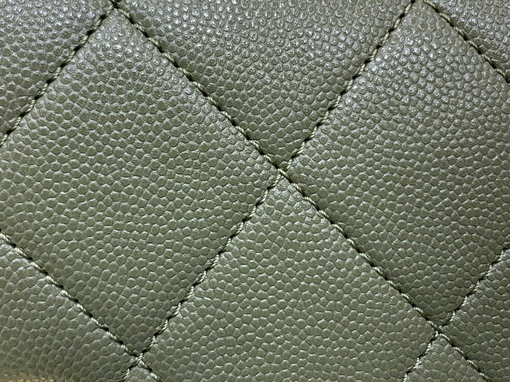 Chanel Co Co Cross Body Bag 24cm Green