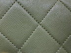 Chanel Co Co Cross Body Bag 24cm Green
