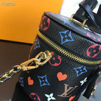 Louis Vuitton Vanity PM Bag 22cm Monogram Canvas Cruise Poker Collection M45163 Black/Multi
