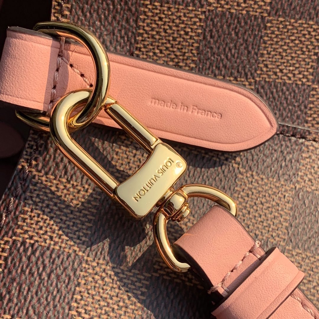 Louis Vuitton Neo Alma BB Bucket Bag 26cm Damier Ebene Canvas Spring/Summer Collection N40213 Pink