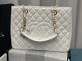 Chanel Tote Bag Spring Collection Gold Hardware 33cm White