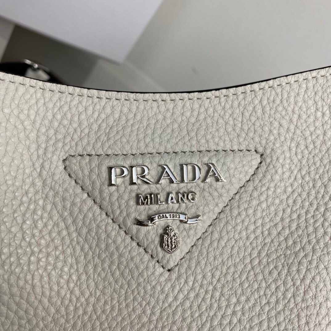 Prada Mini Shoulder Bag White For Women, Women’s Bags 7.9in/20cm