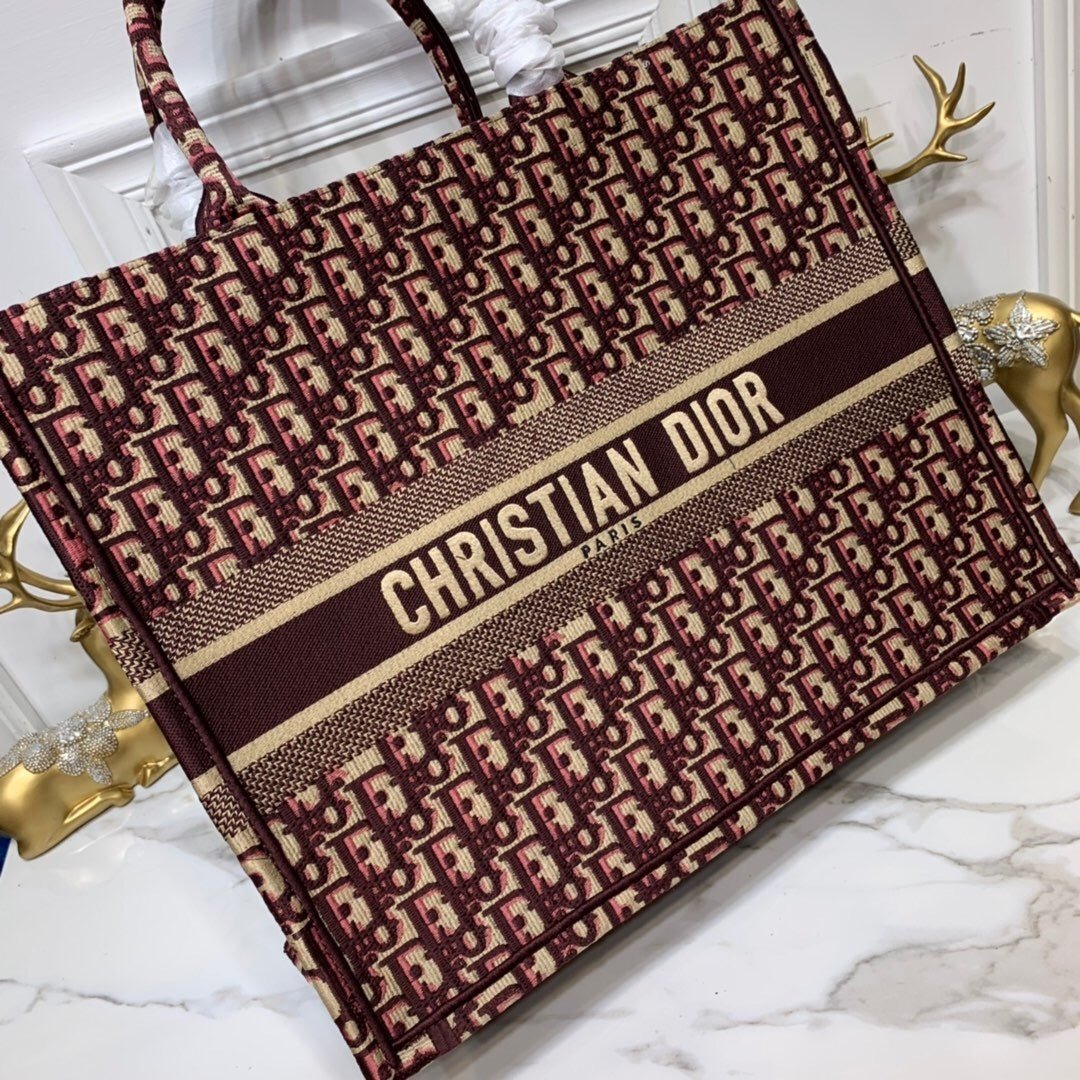 Christian Dior Book Tote 42cm Brown