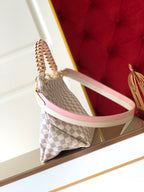 Louis Vuitton Beaubourg Woven Handle Tote Bag 32cm Damier Azur Canvas Spring/Summer Collection M40343