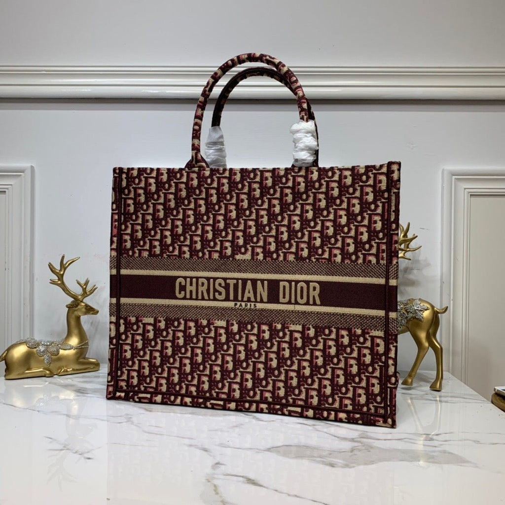 Christian Dior Book Tote 42cm Brown