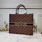 Christian Dior Book Tote 42cm Brown