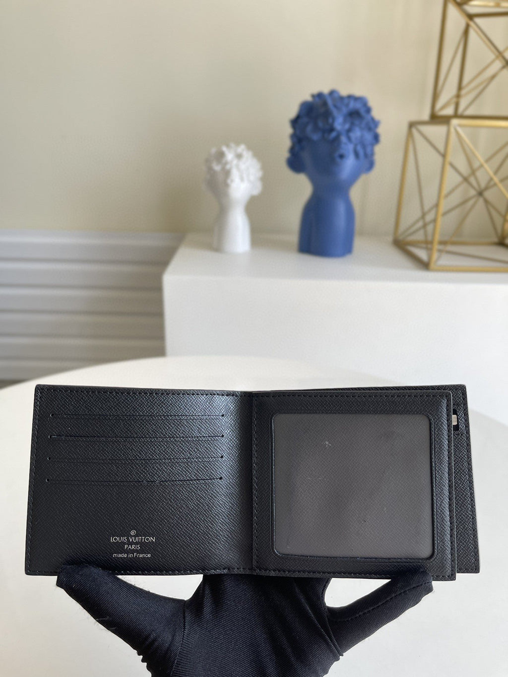Louis Vuitton Amerigo Wallet 12cm Black
