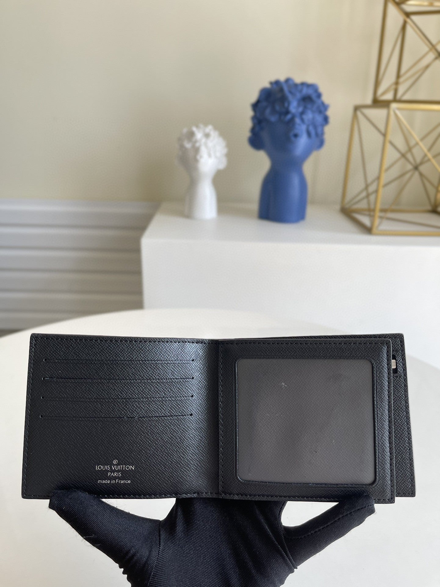 Louis Vuitton Amerigo Wallet 12cm Black