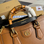 Gucci Diana Medium Tote Bag Brown For Women, Women’s Bags 11in/27cm GG