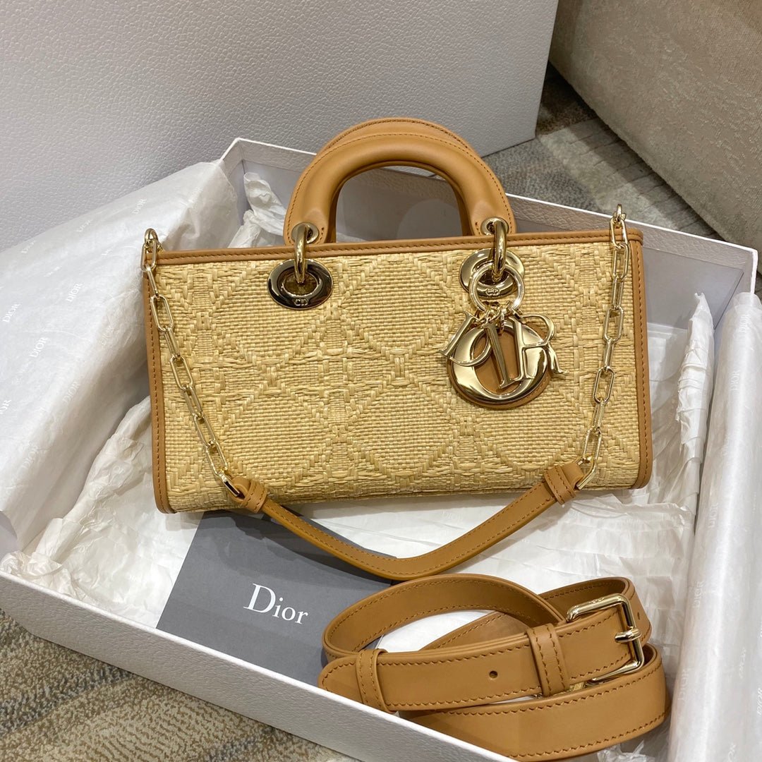 Christian Dior Lady D-Joy Bag 26cm Brown