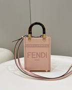 Fendi Mini Sunshine Shopper 18cm Pink