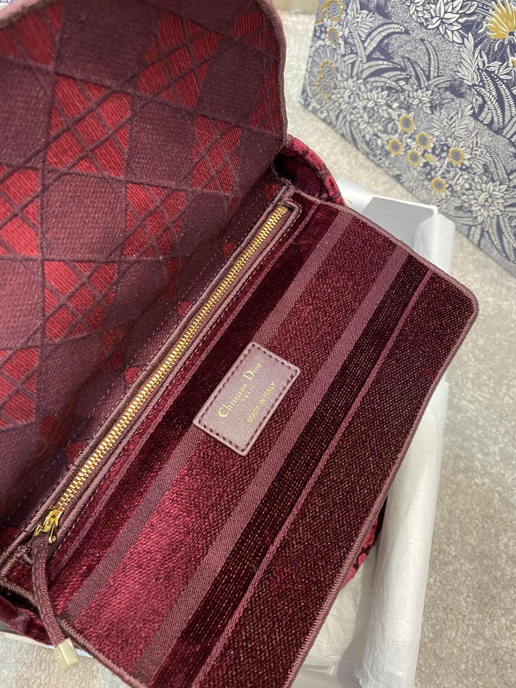 Christian Dior Red Handle Bag 24cm