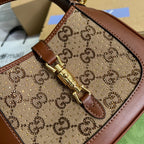 Gucci Jackie 1961 Mini GG Shoulder Bag Beige For Women, Women’s Bags 7.5in/19cm
