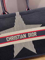 Christina Dior Book Tote Bag 41cm Black