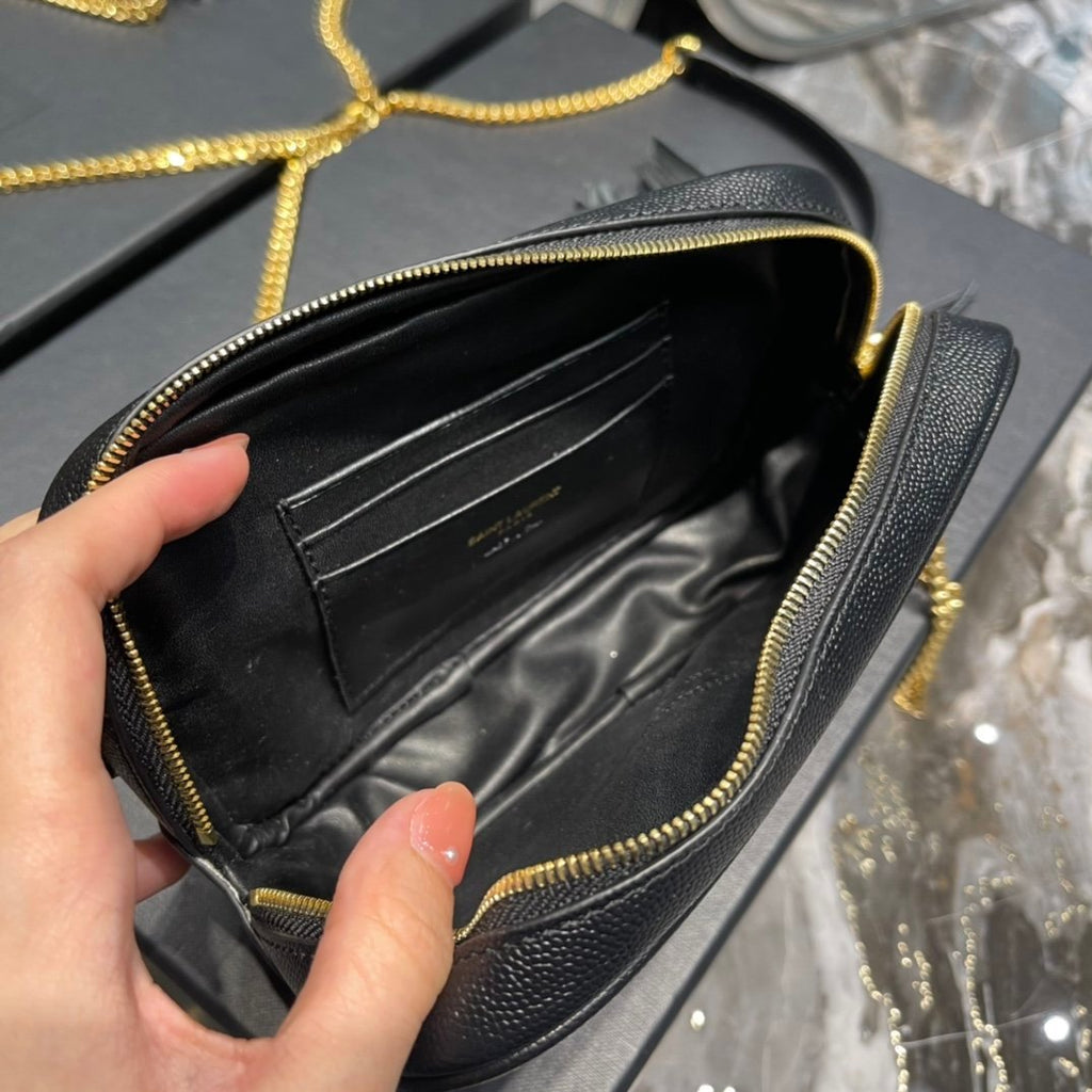 Saint Laurent Lou Mini Bag With Gold Hardware 18cm