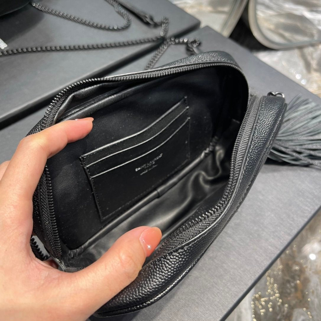 Saint Laurent Lou Mini Bag With Black Hardware 18cm