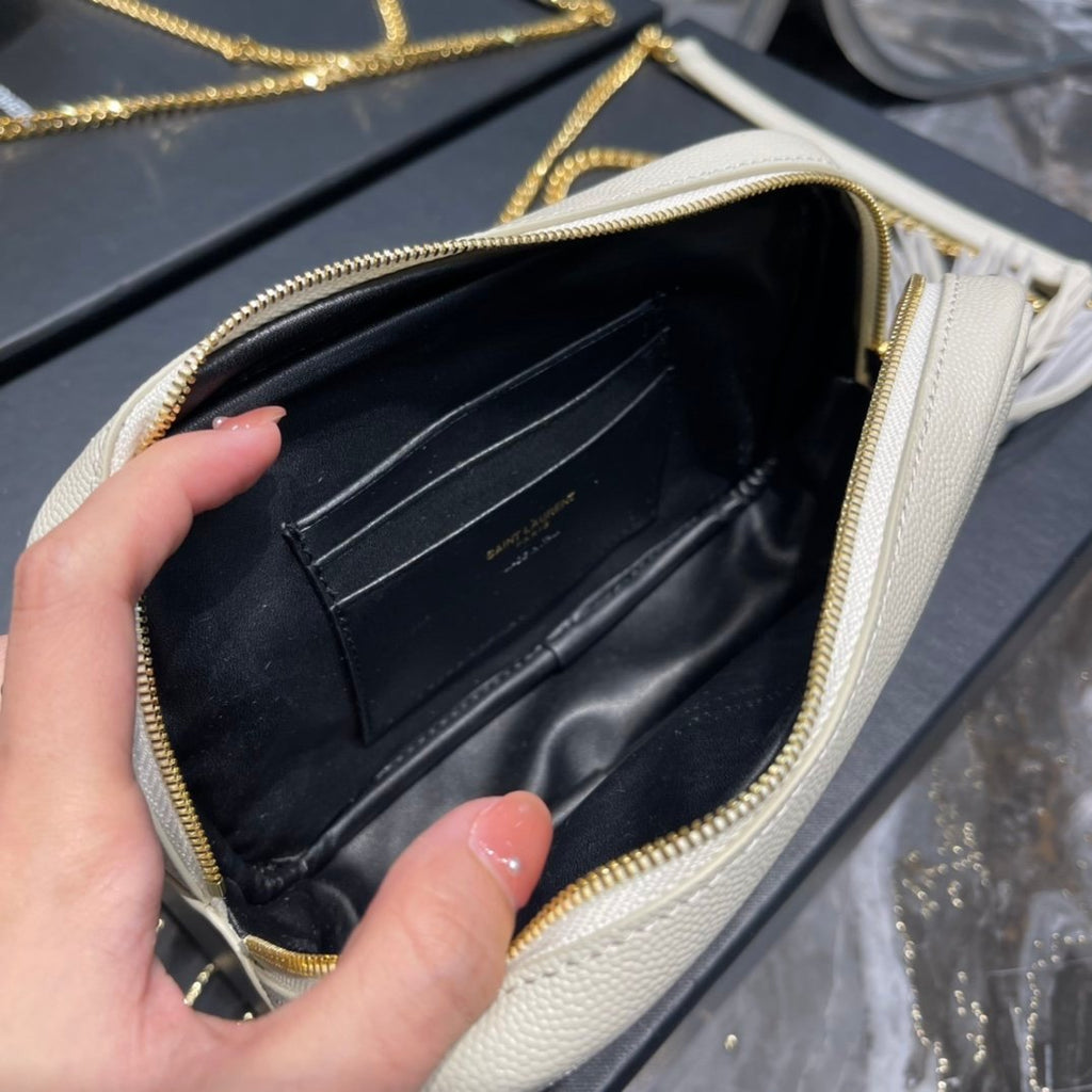 Saint Laurent Lou Mini Bag With Gold Hardware 18cm