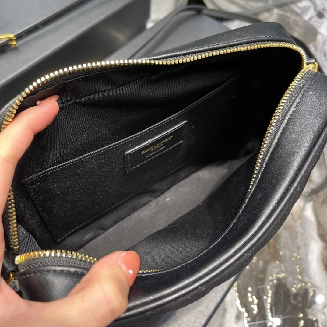 Saint Laurent Lou Camera Bag With Gold Hardware 23cm