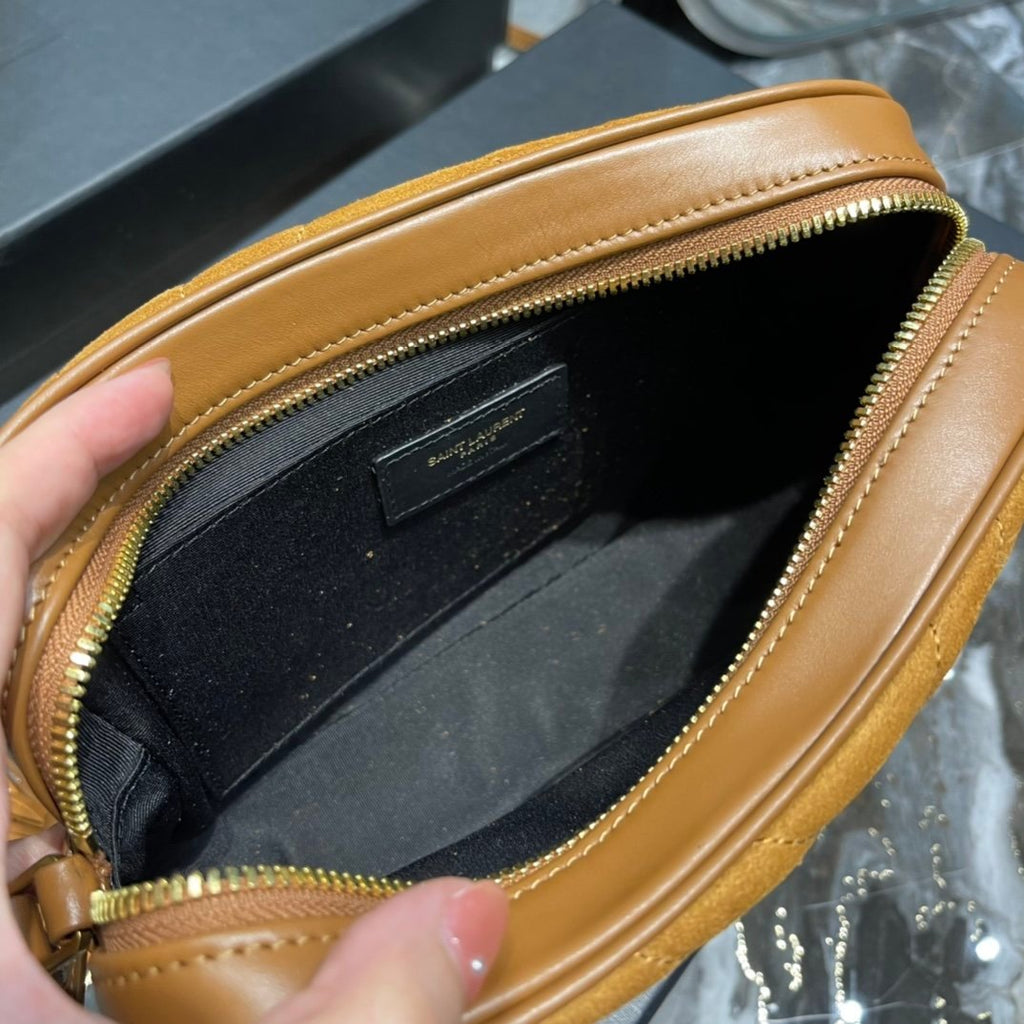 Saint Laurent Lou Camera Bag With Gold Hardware 23cm