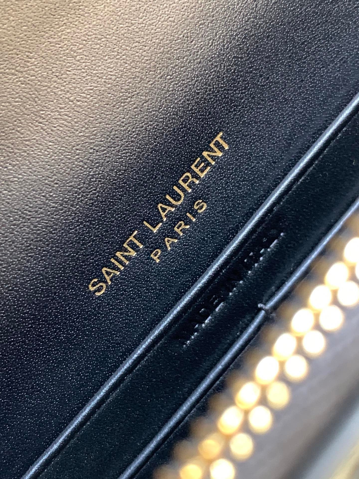 Saint Laurent Sunset Chain Bag With Gold Hardware 19cm