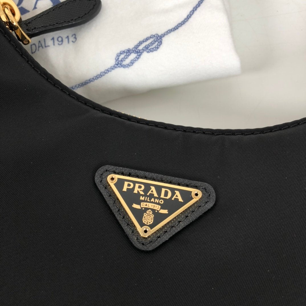 Prada Re-Edition 2005 Re-Nylon Bag Black For Women, Women’s Bags 8.6in/22cm