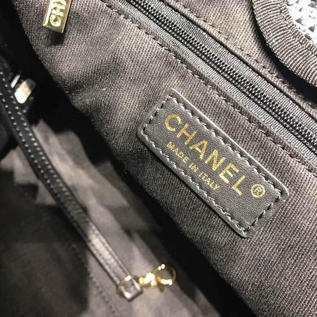 Chanel Deauville Tote 34cm Canvas Bag Spring/Summer Collection Dark Denim Multi