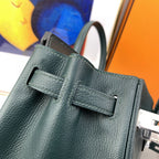 Hermes Birkin Nata Swift Dark Green For Women Silver Toned Hardware 11.8in/30cm