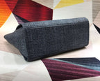 Chanel Deauville Tote 38cm Canvas Bag Spring/Summer Collection Black/Dark Denim