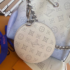 Louis Vuitton Bella Bucket Bag 22cm Mahina Calfskin Leather Spring/Summer Collection M57855 Light Blue