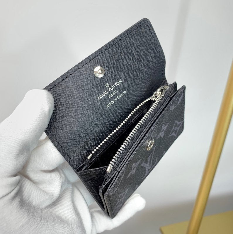 Louis Vuitton Monogram Wallet 18cm Black