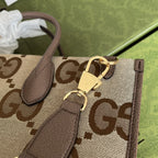 Gucci Tote Bag With Jumbo Camel And Ebony Jumbo GG Canvas For Women 14.6in/37cm ‎