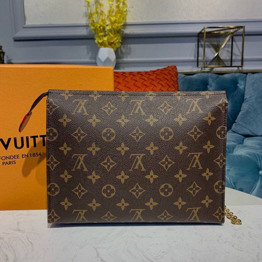 Louis Vuitton Toiletry Pouch 26cm Monogram Canvas Spring/Summer Collection M47542, Beige