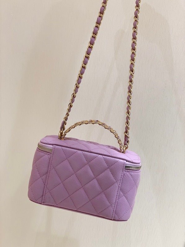 Chanel Small Vanity Bag 17cm Purple