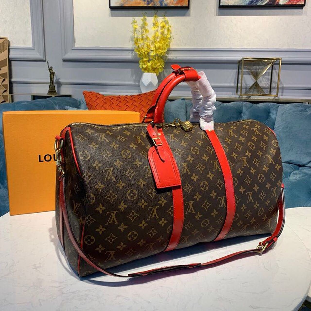 Louis Vuitton Keepall 50cm Monogram Canvas Spring/Summer Collection M41416 Red