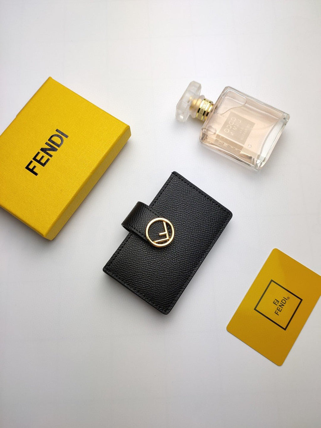 Fendi Card Holder 10cm Black