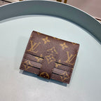 Louis Vuitton Monogram Wallet 12cm Brown