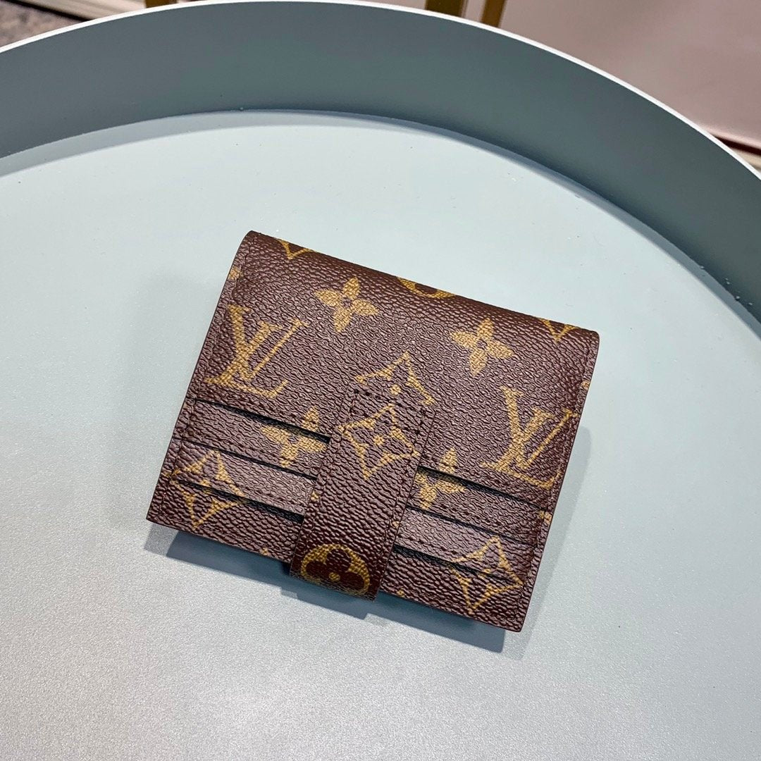 Louis Vuitton Monogram Wallet 12cm Brown
