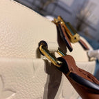 Louis Vuitton Speedy Bandouliere Bag 25cm Monogram Empreinte Leather Spring/Summer Collection M44736, Cr?me Caramel