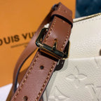 Louis Vuitton Speedy Bandouliere Bag 25cm Monogram Empreinte Leather Spring/Summer Collection M44736, Cr?me Caramel