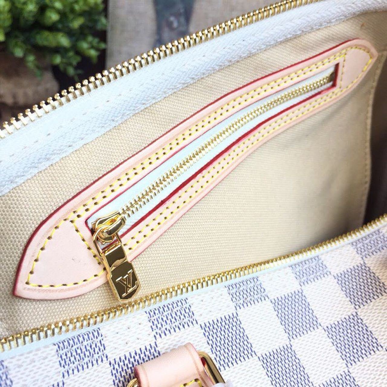 Louis Vuitton Speedy Bag 30cm Damier Azur Canvas Spring/Summer Collection N41370, White