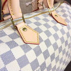 Louis Vuitton Speedy Bag 35cm Damier Azur Canvas Spring/Summer Collection N41369, White