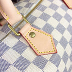Louis Vuitton Speedy Bag 35cm Damier Azur Canvas Spring/Summer Collection N41369, White