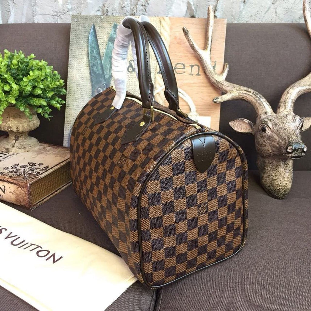 Louis Vuitton Speedy Bag 30cm Damier Ebene Canvas Spring/Summer Collection N41364, Brown