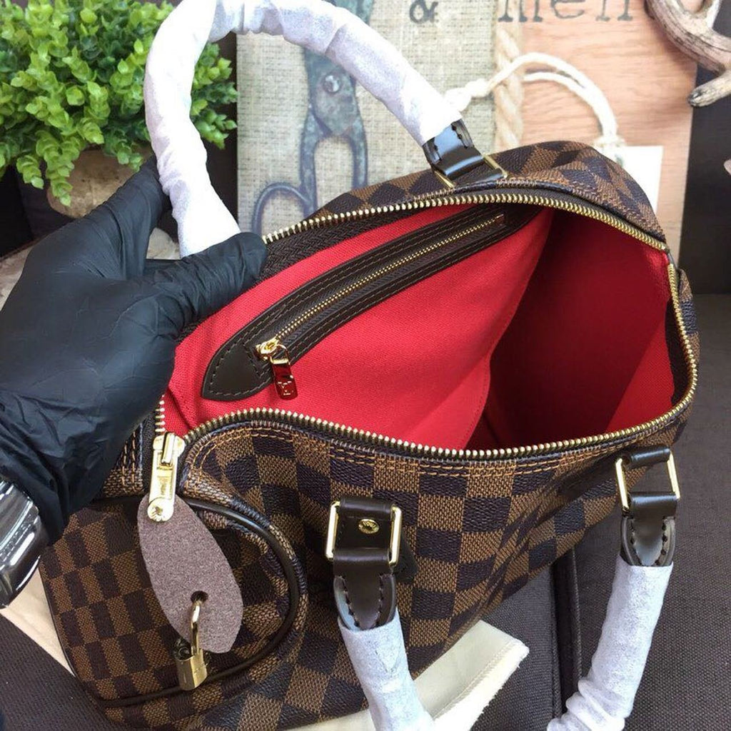 Louis Vuitton Speedy Bag 30cm Damier Ebene Canvas Spring/Summer Collection N41364, Brown