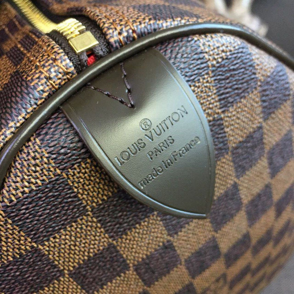Louis Vuitton Speedy Bag 35cm Damier Ebene Canvas Spring/Summer Collection N41363, Brown