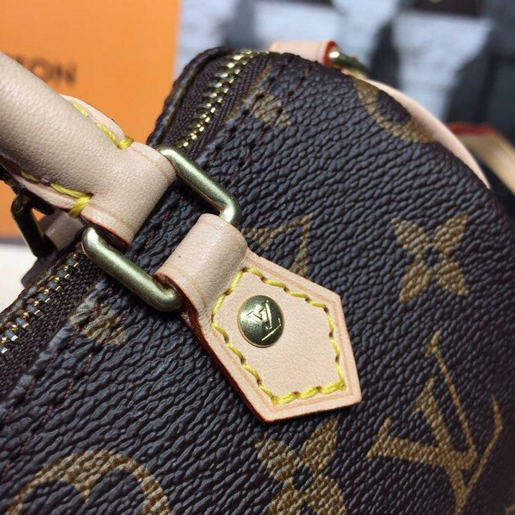 Louis Vuitton Nano Speedy Bag 16cm Monogram Canvas Spring/Summer Collection M61252, Brown