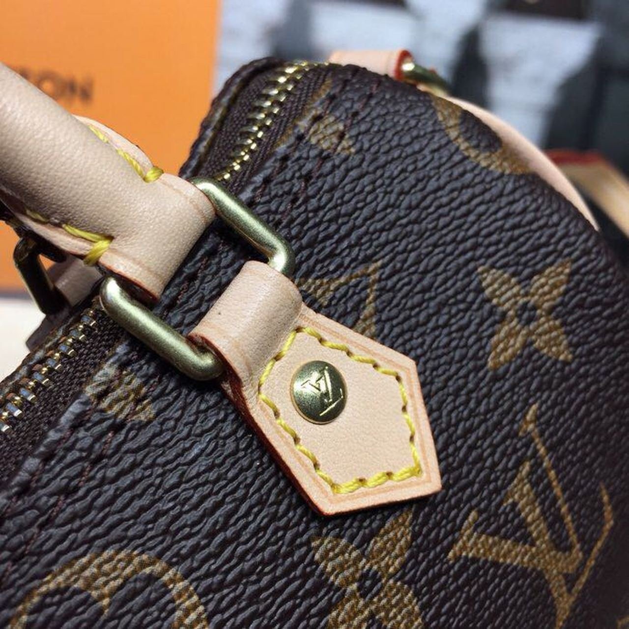 Louis Vuitton Nano Speedy Bag 16cm Monogram Canvas Spring/Summer Collection M61252, Brown