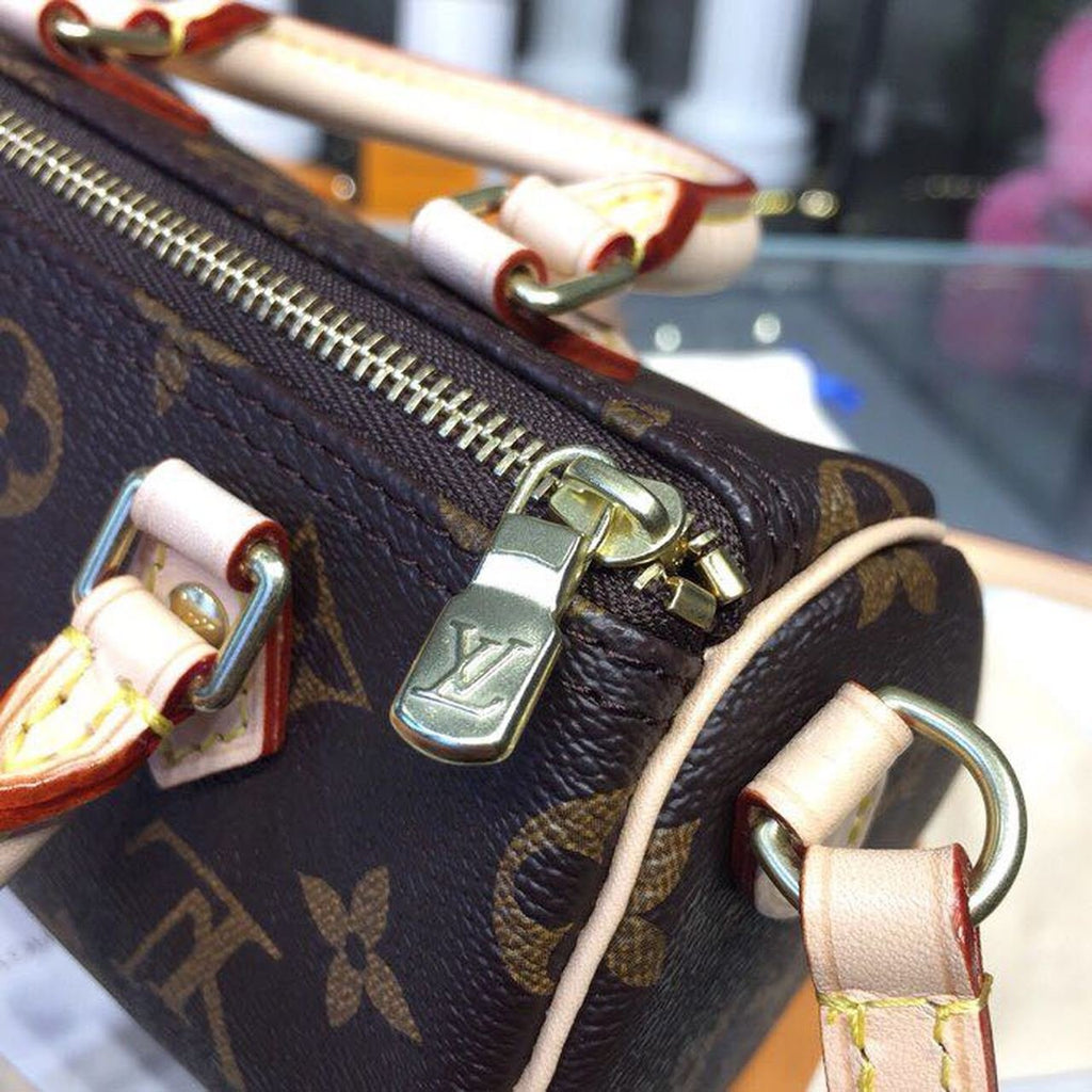 Louis Vuitton Nano Speedy Bag 16cm Monogram Canvas Spring/Summer Collection M61252, Brown